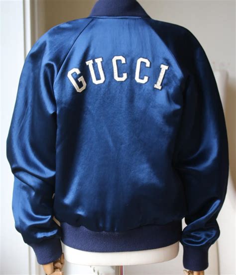 jacket with ny yankees patch gucci